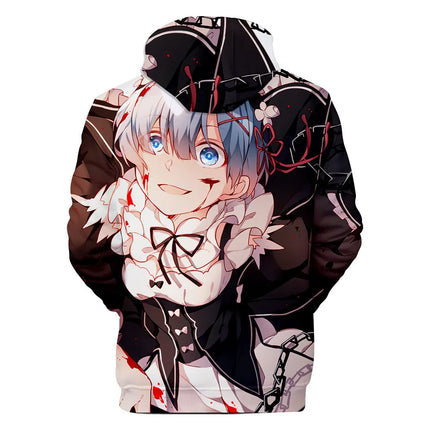 Harajuku Hip Hop Comfortable Re ZERO Rem Ram 3D print Hoodies Sweatshirts Men/Women Sweatshirt Adult/Child Casual Pullovers