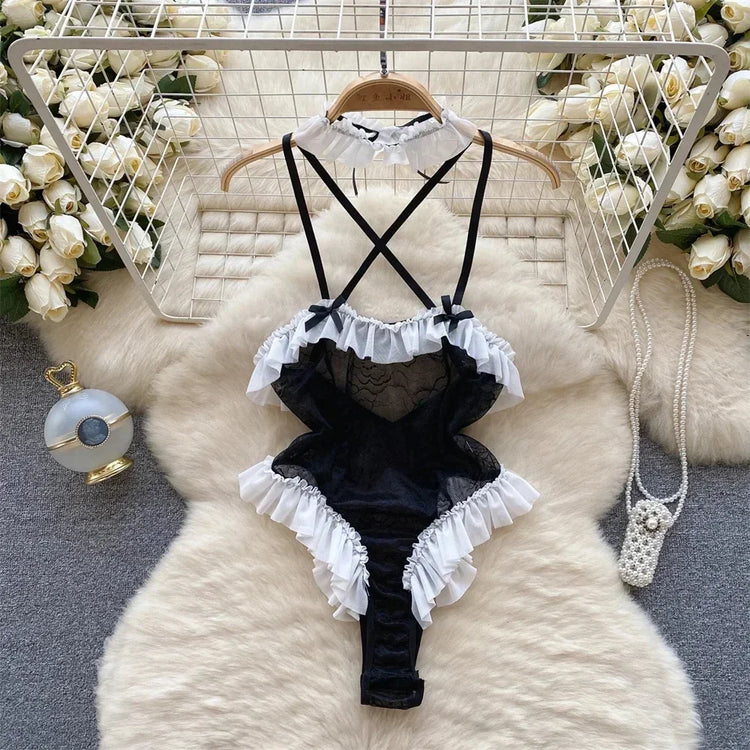 Tornova Sexy Uniform Lingerie Set Women's Underwear Sexy Lingerie Outfit Bra Sexy Set Lingerie Exotic Play Uniform Underwear Set