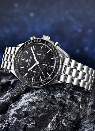 Nuovo Orologio da Uomo PAGANI DESIGN V6 Moon 2026, Orologio da Polso al Quarzo di Lusso, Cronografo Veloce, Vetro Zaffiro AR, Impermeabile, Luminoso, VK63, Regalo per Uomo