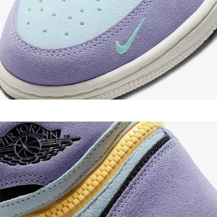 Scarpe da ginnastica Nike originali Air Jordan 1 con cerniera alta da uomo CW6576-500 platinumshop