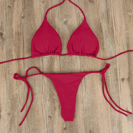 Costume da Bagno Estivo da Donna, Set Bikini Sexy con Reggiseno Imbottito Push-up e Perizoma, Due Pezzi, Abbigliamento da Spiaggia, Costume da Bagno Femminile Sexy platinumshop
