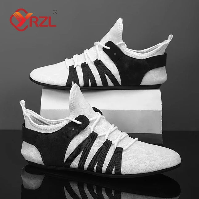 YRZL Mocassini in rete da uomo Mocassini da guida Fondo sottile Scarpe basse da passeggio Mocassini casual antiscivolo traspiranti Scarpe da uomo estive