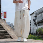 Men's Loose Summer Trousers, Oversized Retro Style, Solid Color Harem Pants, Casual Harajuku Trousers, Women's Jogging Pants, Streetwear