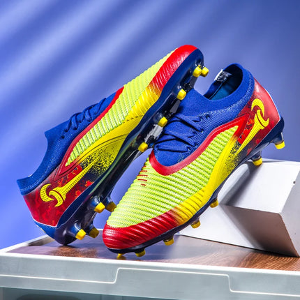 Nuovi Scarpini da Calcio per Uomo, Scarpe Sportive da Esterno per Ragazzi, Tacchetti Lunghi Antiscivolo Traspiranti, Scarpe da Calcio per Allenamento e Partite, Comode per Adulti