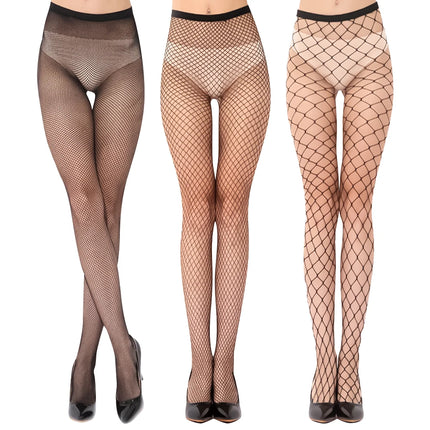 Sexy women's long mesh knit nylon tights thin body stockings perfect legs fishnet hollow high waist leggings socks