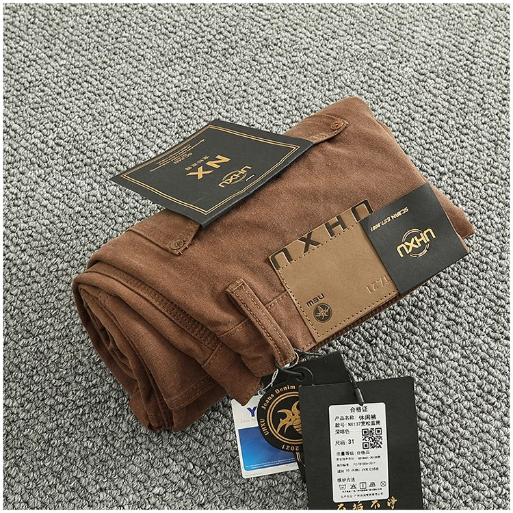 2025 Spring and Autumn New American Retro Heavyweight Patchwork Cargo Pants Men's Fashion Multi-pocket Casual Loose Trousers