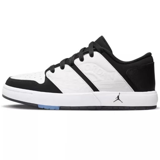 Scarpe da basket da donna all'aperto Nike New Support, resistenti all'usura, dal comfort Jordan Nu Retro 1, leggere, con presa forte, stabili, scarpe basse, colore classico bianco e nero, facile da abbinare, scarpe basse casu platinumshop