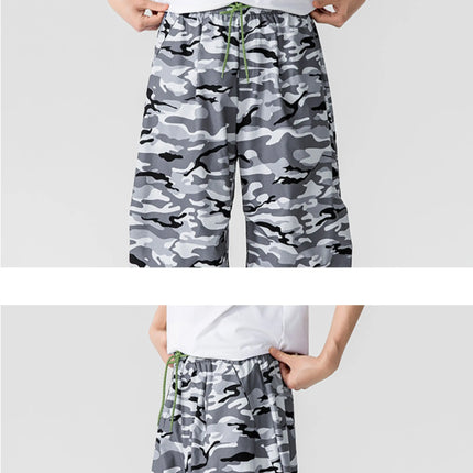 Pantaloni cargo mimetici uomo pantaloni Harem casual Harajuku larghi uomo sport all'aria aperta pantaloni a gamba larga uomo streetwear oversize High Street