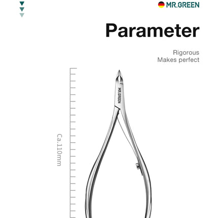 MR.GREEN Nail Cuticle Nipper Manicure Scissors Stainless Steel Dead Skin Remover Pusher Tool Trimmer