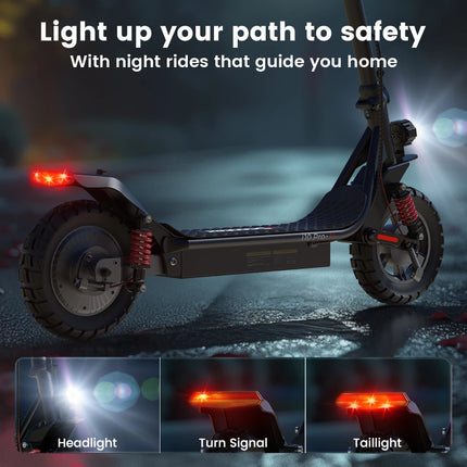 IScooter i10Pro Scooter elettrico da 10 pollici 800W 15Ah Scooter 45 km/h monopattino elettrico 60KM gamma potenti Scooter con APP