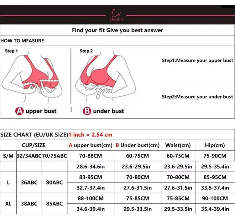 CINOON Women Seamless Ribbed Bra Set Wireless Deep V Bralette Top Panties Two Piece Lingerie Set Sport Fitness Underwear