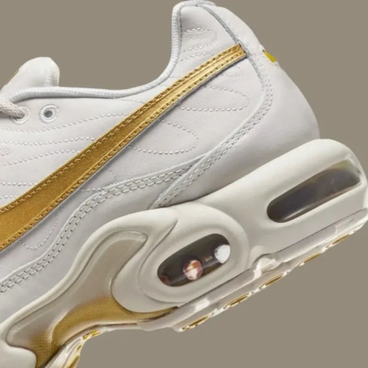 Nike Air Max Plus TN Tiempo 'Phantom Metallic Gold' Men Air Cushion Comfortable Rebound Outdoor Sports Sneakers HV2541-001