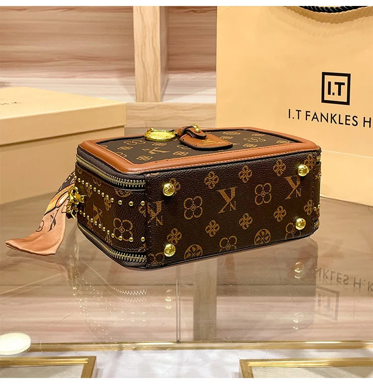 Brand Women's Bag 2025 New Style Light Luxury Western Style High Quality Handbag Designer Casual Versatile Crossbody Bag PlatiNum