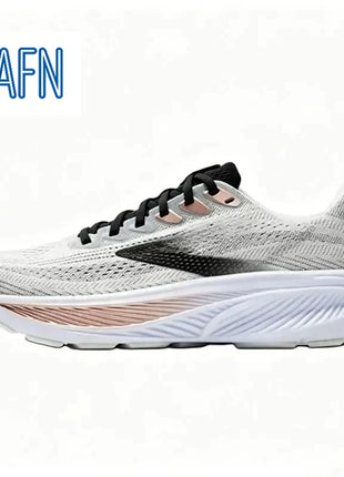Scarpe da corsa professionali in tessuto jacquard ultra-traspirante, con suola ondulata ad alta reattività per allenamento maratona e corsa a lunga distanza intensiva.