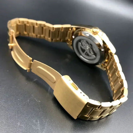 Orient Double Lion Classic Watch Series Orologio da uomo con cinturino in acciaio inossidabile Tourbillon meccanico automatico multifunzione di lusso platinumshop