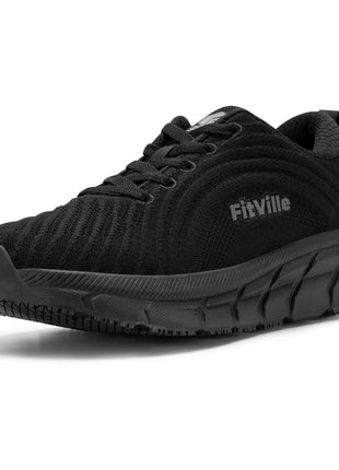 FitVille Wide Toe Box Shoes For Women Breathable Wide Fit Running Shoe Lightweight for Swollen Feet with Cushioned Relief Pain PlatiNum