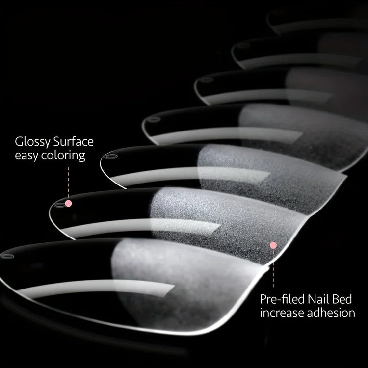 120Pcs Full Cover Press On Nail Tips Stiletto Almond Square Coffin French False Fake Soak Off Gel Nail Extension Tips Capsule Nail Tips