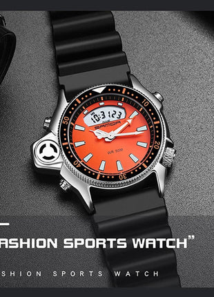 SANDA Sport orologio digitale al quarzo da uomo orologi subacquei creativi orologio da uomo con allarme impermeabile orologio con doppio Display Relogio Masculino platinumshop