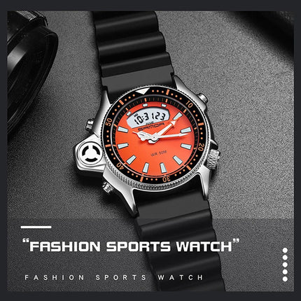 SANDA Sport orologio digitale al quarzo da uomo orologi subacquei creativi orologio da uomo con allarme impermeabile orologio con doppio Display Relogio Masculino platinumshop