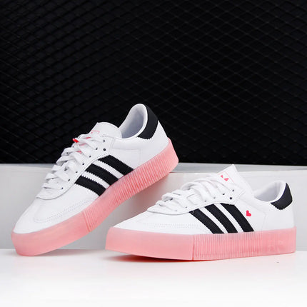 Scarpe da ginnastica casual con plateau da donna Adidas ufficiale autentiche SAMBA ROSE EF4965