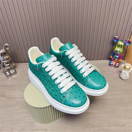 Men Genuine Leather Platform Causal Sneakers Moccasins for Man Black Luxury Brand Designer Loafers High Quality Footwear Shoes