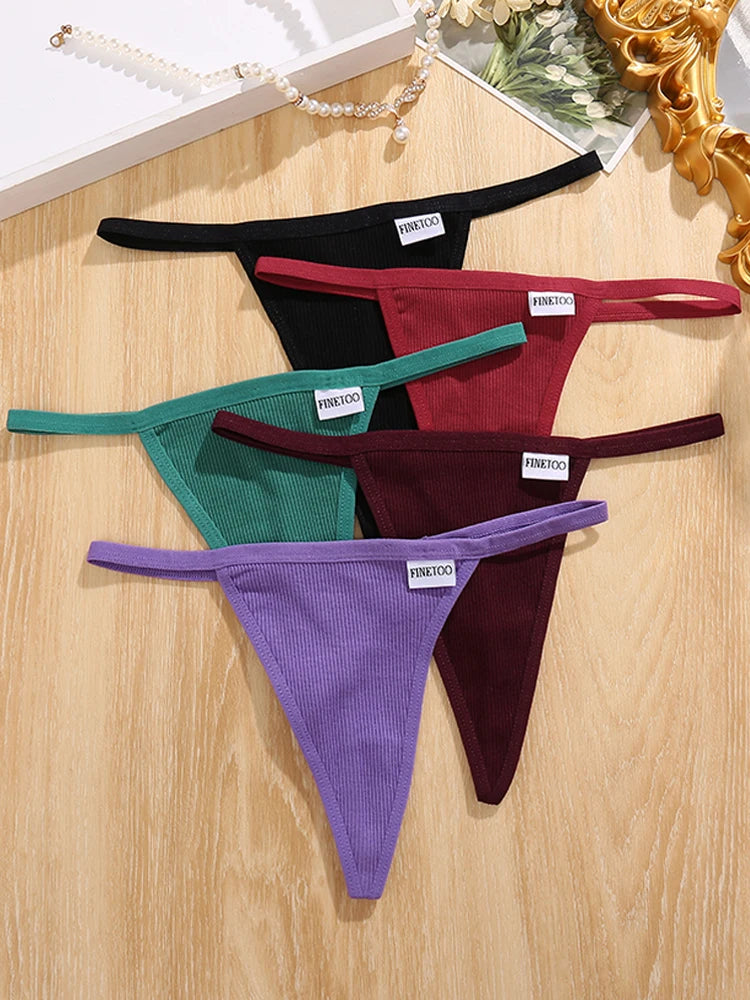 1PC Seamless Cotton Thongs Woman Panties women Sexy Low-waist Underwear Solid G-string Breathable Thongs T-back Female Lingerie