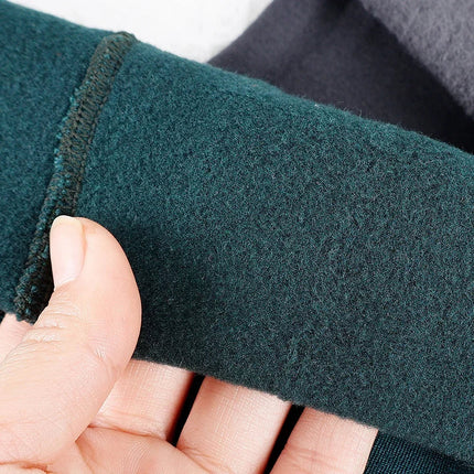 Women Winter Solid Color Leggings Warm High Waist Tights Velvet Sock Thickened Velvet Leggings Slim Skin Black Stockings PlatiNum