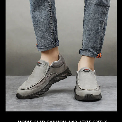 Scarpe Casual in pelle da uomo mocassini traspiranti Sneakers da uomo 2024 nuove scarpe da ginnastica piatte in pelle comode da uomo scarpe da uomo