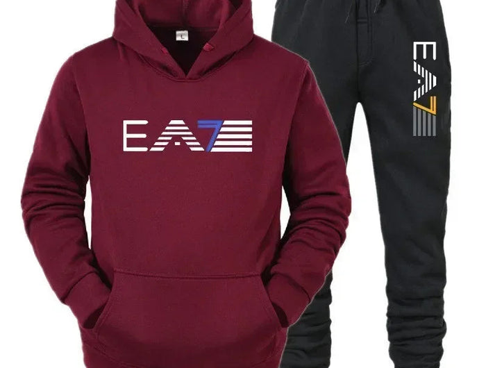 Autumn and winter men's sports suit, outerwear+two-piece pants, fashionable, comfortable and casual, outdoor new style PlatiNum