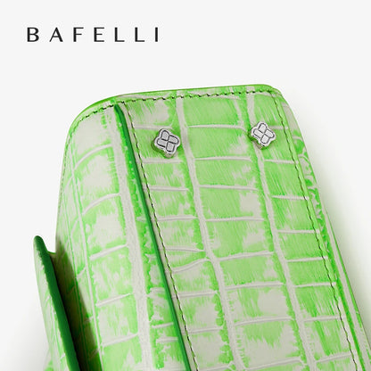 BAFELLI 2025 NUOVA BORSA DA DONNA DESIGNER ORIGINALE MARCA DI LUSSO CAT CASUAL STYLE TREND BORSA BORSA IN PELLE CROCODILE