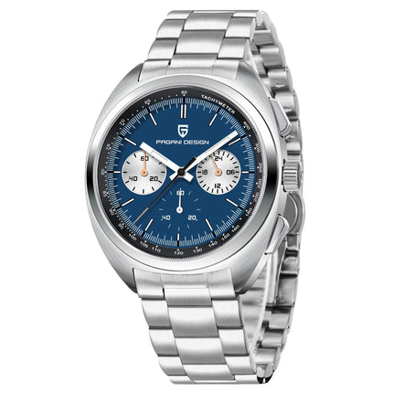 PAGANI DESIGN Orologi da uomo Retro Panda Quadrante Orologio al quarzo da uomo Giappone VK63 Cronografo Vetro zaffiro Orologio da polso da uomo 2024 Nuovo
