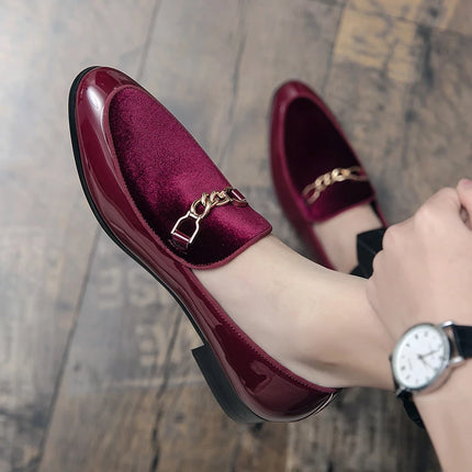 Mocassini da uomo in pelle scamosciata dal design di lusso Nero Blu Rosso Scarpe eleganti casual per discoteca Party Monk Strap Scarpe da uomo Taglia 38-47