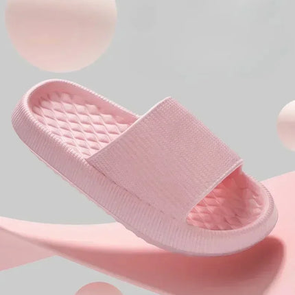 Women's Cloud Slippers with Thick Platform Soft Sole EVA Cushion Slides Summer Beach Flip Flops Non-Slip Bathroom Slippers for Women