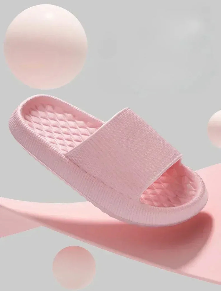 Pantofole nuvola con piattaforma spessa da donna Scivoli con cuscino con suola morbida in EVA Infradito da spiaggia estive Pantofole da bagno antiscivolo da donna