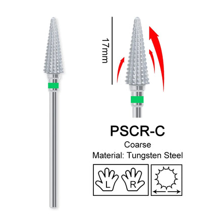 Carbide Large Cone Nail Drill Bits Electric Milling Cutter For Gel Polish Removal Grinding DIY Home Salon Manicure Pedicure Nail Art Accessories Supplies