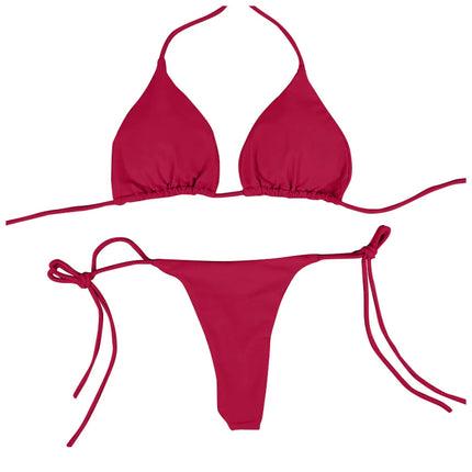 Costume da Bagno Estivo da Donna, Set Bikini Sexy con Reggiseno Imbottito Push-up e Perizoma, Due Pezzi, Abbigliamento da Spiaggia, Costume da Bagno Femminile Sexy platinumshop