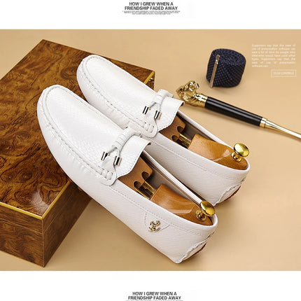 Scarpe casual da uomo nere classiche, comode scarpe basse in pelle PU da uomo, scarpe leggere senza lacci, scarpe da guida da uomo