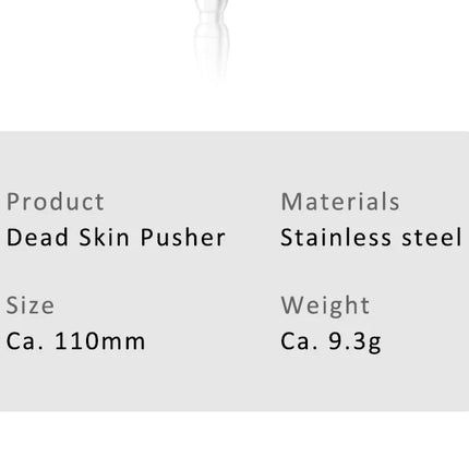 High Quality Cuticle Remover Dead Skin Pusher Surgical Grade Stainless Steel Nail Art Manicure Tool Scraper Nail Cleaner Trimmer