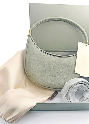 2025 Luxury Quality Half Moon Women's Shoulder Bag Crossbody Aesthetic Bags Women's Handbag Lock Catch Designer Underarm Bags PlatiNum