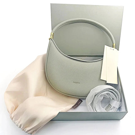2025 Luxury Quality Half Moon Women's Shoulder Bag Crossbody Aesthetic Bags Women's Handbag Lock Catch Designer Underarm Bags PlatiNum
