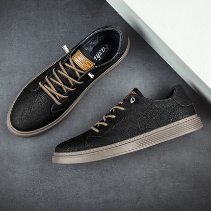 Italian Brand Black Genuine Leather Oxford Shoes UNISEX Casual Shoes Lace Up Flat Sneakers  Luxury Shoes for Men Big Size: 36-47