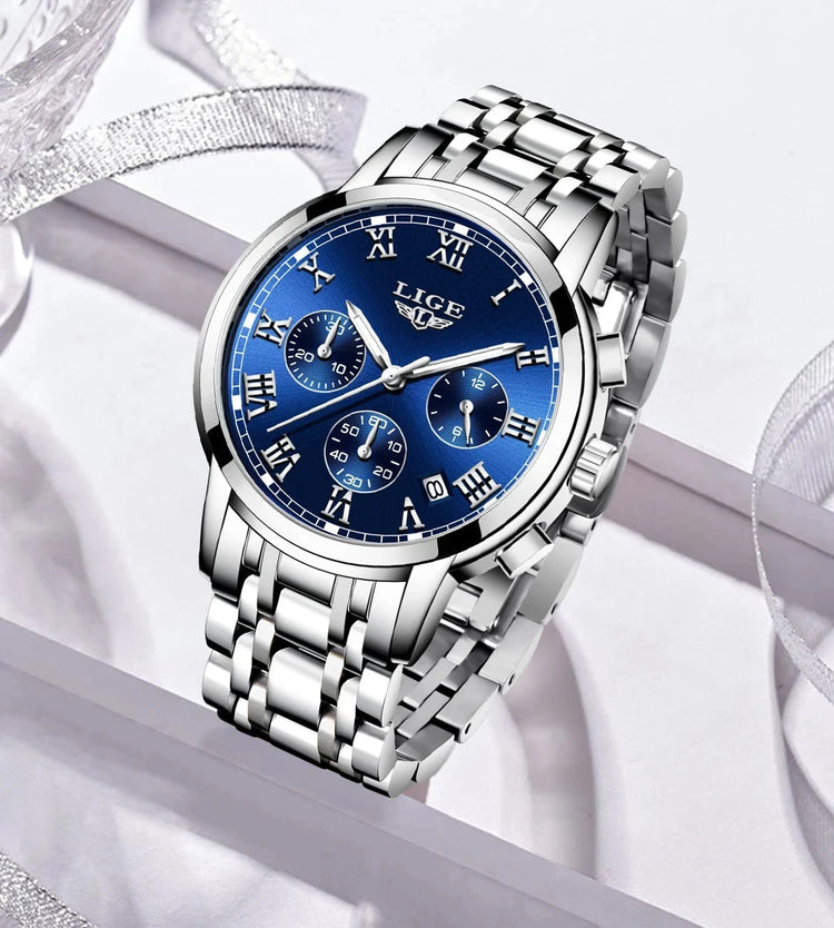 LIGE 2024 nuove donne di moda orologi da donna top brand di lusso creativo bracciale da donna in acciaio orologi orologio impermeabile al quarzo femminile platinumshop