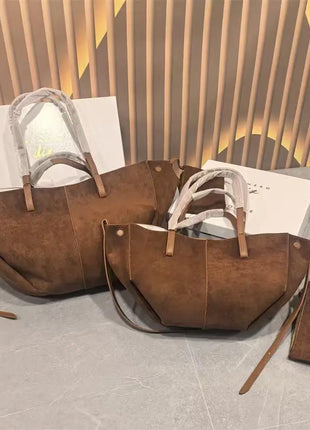 Borsa a secchiello retrò chic, ampia capacità, da indossare sotto il braccio o a spalla, design di moda senza tempo