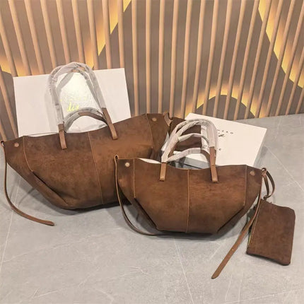 Borsa a secchiello retrò chic, ampia capacità, da indossare sotto il braccio o a spalla, design di moda senza tempo