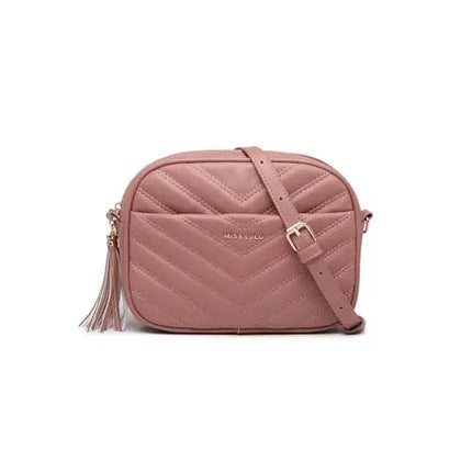 Miss Lulu WOMEN'S shoulder bag Tassel Small Crossbody Bag Elegant Golden Hardware handbag For WOMEN'S PlatiNum