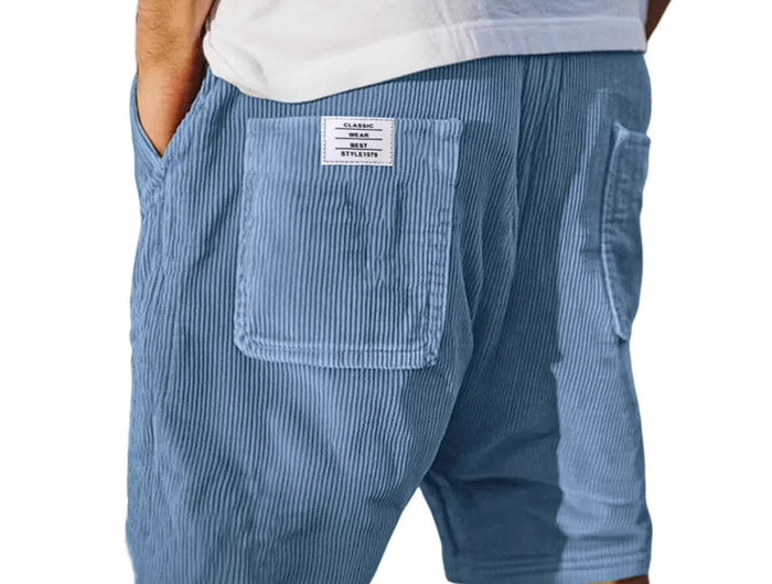 Nuovi pantaloncini estivi da uomo in velluto a coste, stile americano, multitasche, con logo ricamato, retrò, a gamba dritta, per uomo platinumshop