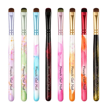 8 Styles Multi Color Gel Nail Art Brushes Professional Painting Tools For Gel Nail Extension Acrylic Nails Builder Nail Accessories 2027