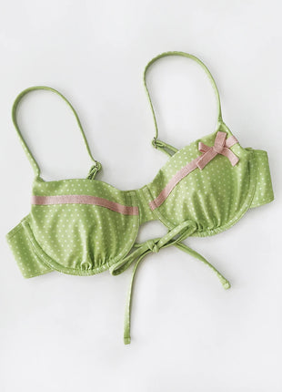 Bikini Micro Push-Up Sexy 2026, Costume da Bagno Femminile, Set Bikini a Pois, Abbigliamento da Spiaggia Brasiliano, Costume da Bagno Biquini