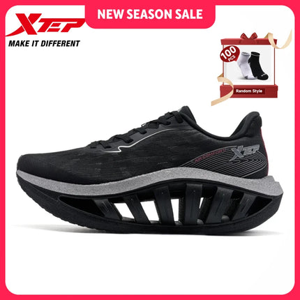 Xtep Light Boat MAX Scarpe da corsa leggere da uomo con rimbalzo e aumento dell'altezza, forza propulsiva più forte 874219110095