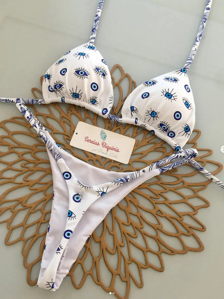 Micro Bikini 2026 Costume da bagno donna Nuovo costume da bagno sexy Halter Bikini Set brasiliano Biquini Perizoma femminile Beachwear Party Wear platinumshop